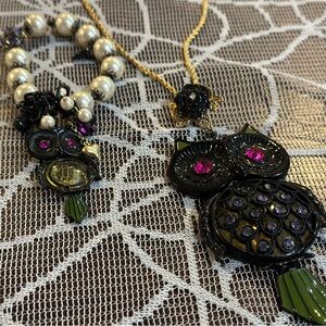 Betsey Johnson bracelet and necklace.